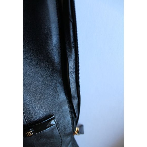 Chanel Vintage Rare Knee High Riding Boots Black Size IT 35.5 - Picture 11 of 11